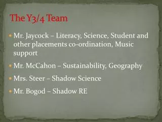 The Y3/4 Team