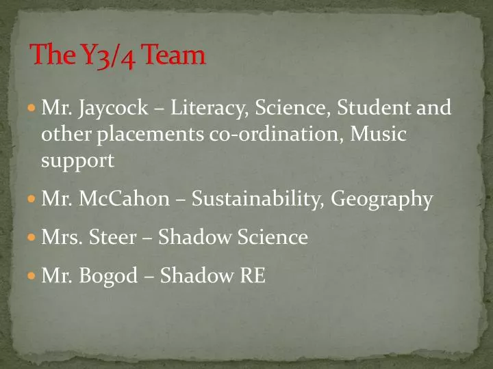 the y3 4 team