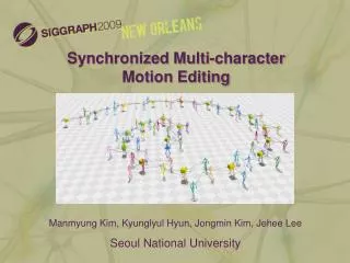 Synchronized Multi-character Motion Editing