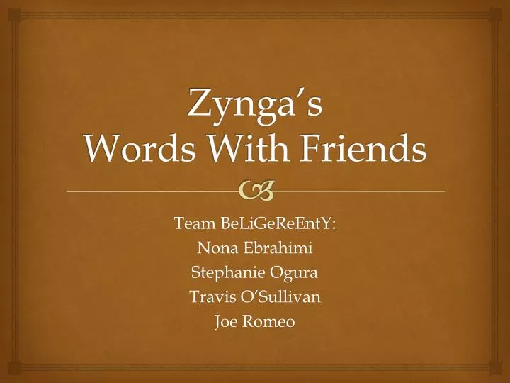 zynga s words with friends