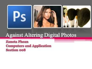 against altering digital photos