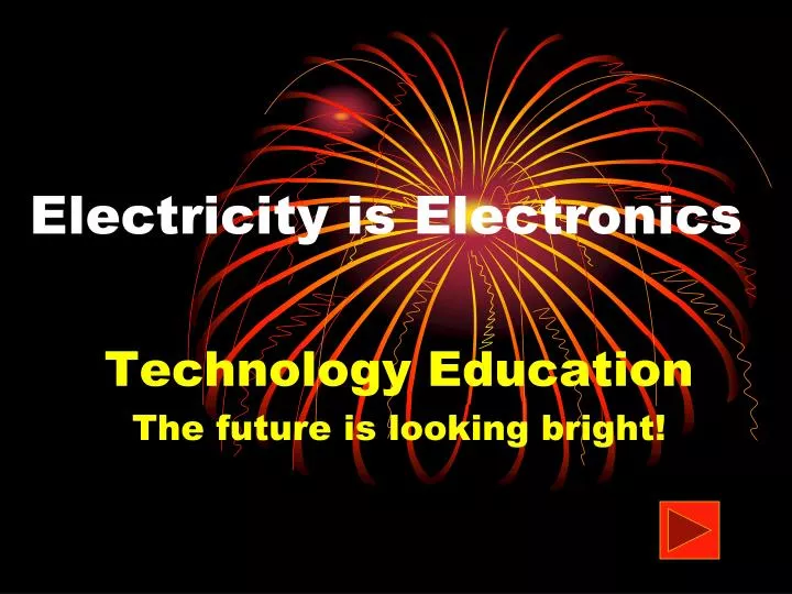 electricity is electronics