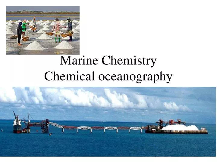 marine chemistry chemical oceanography