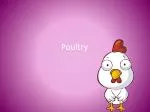 Poultry - slide 1