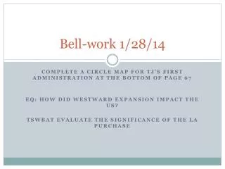 Bell-work 1/28/14