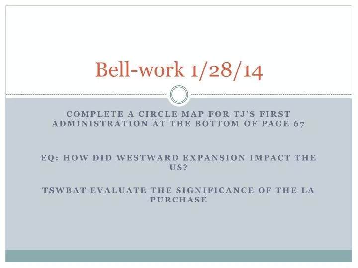 bell work 1 28 14