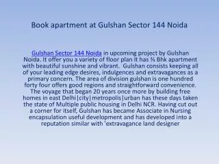 Gulshan Sector 144 Noida