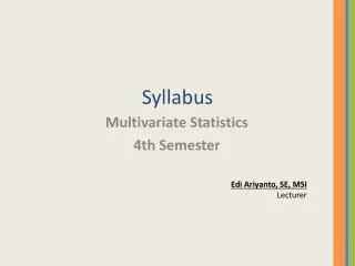 Syllabus