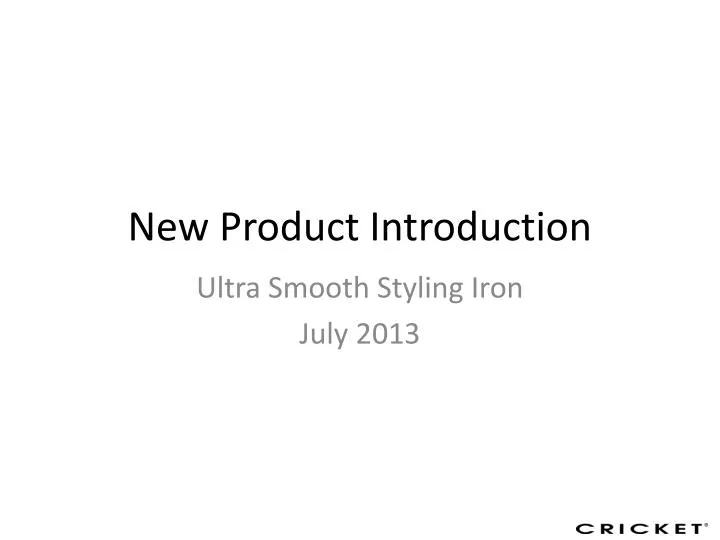 new product introduction