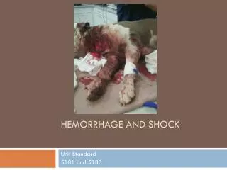 Hemorrhage and shock