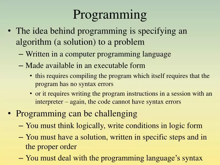 programming