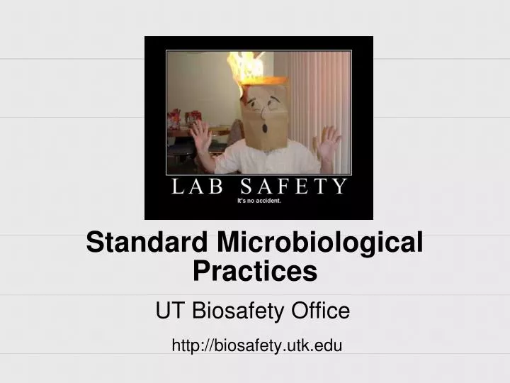 Standard Microbiological Practices
