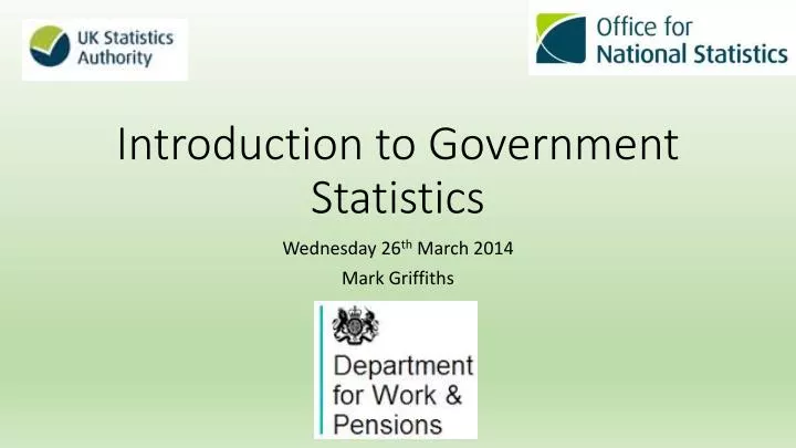 introduction to government statistics