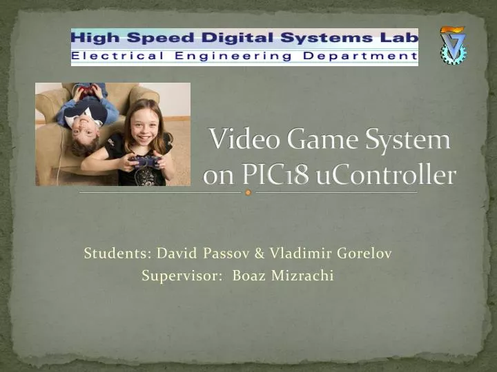 video game system on pic18 ucontroller