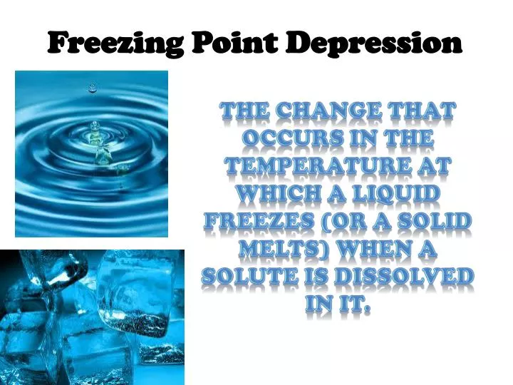 freezing point depression