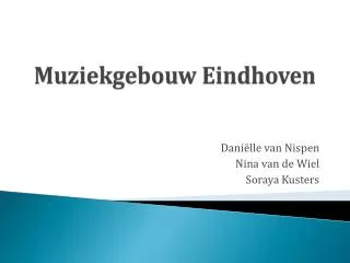 Muziekgebouw Eindhoven