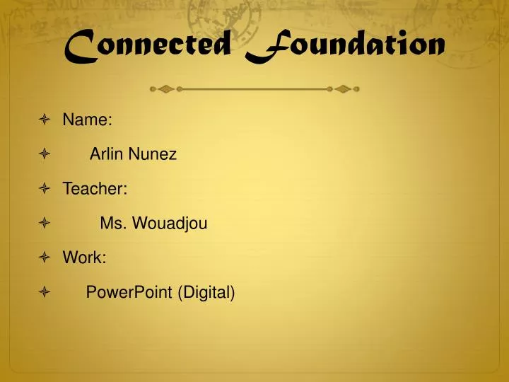 connected foundation