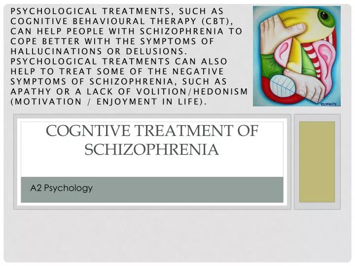 cogntive treatment of schizophrenia