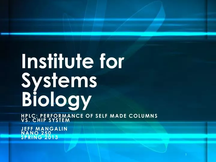 institute for systems biology