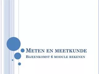 meten en meetkunde