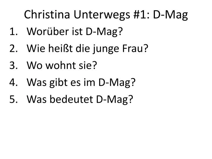 christina unterwegs 1 d mag