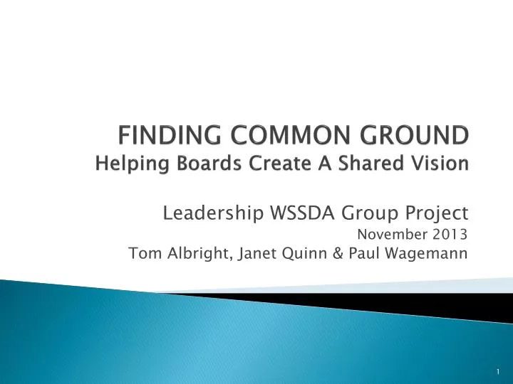 finding common ground helping boards create a shared vision