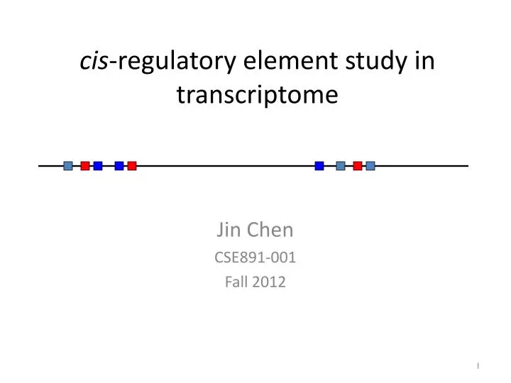 cis regulatory element study in transcriptome