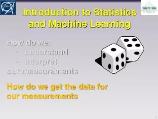 Introduction to Statistics and Machine Learning