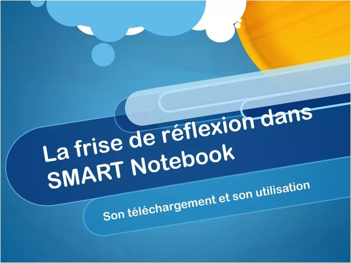 la frise de r flexion dans smart notebook