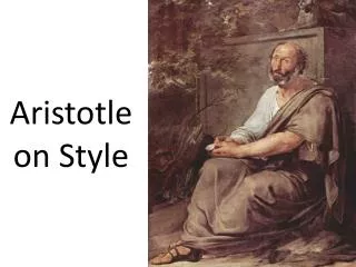 Aristotle on Style