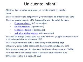 un cuento infantil