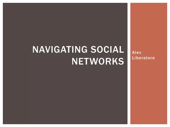 navigating social networks
