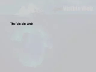 The Visible Web