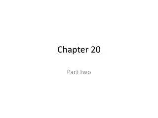 Chapter 20