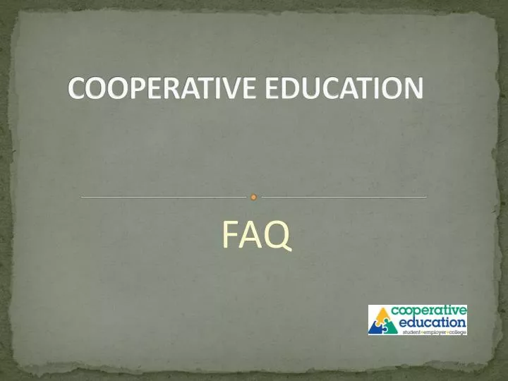 cooperative education