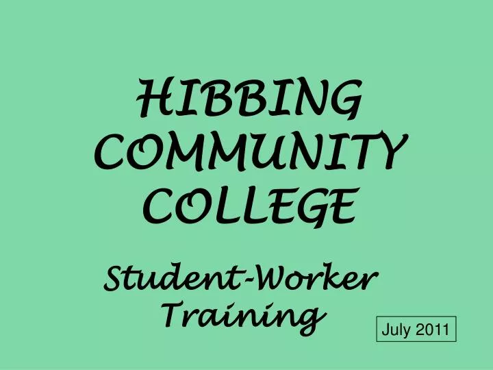 hibbing community college