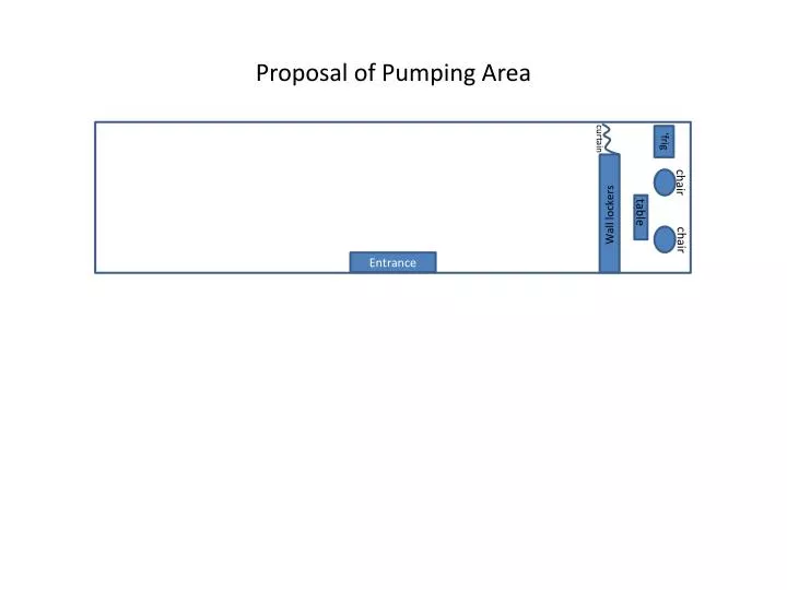 proposal of pumping area