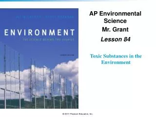 AP Environmental Science Mr. Grant Lesson 84