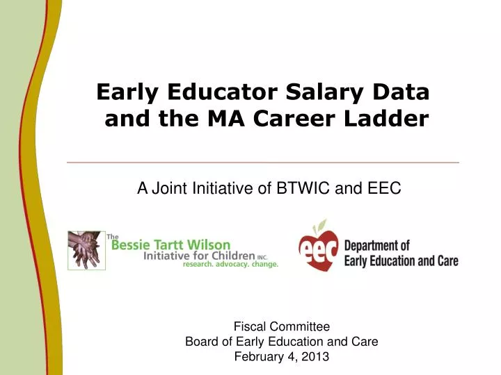early educator salary data and the ma career ladder