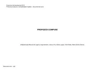 propo zi ii compuse