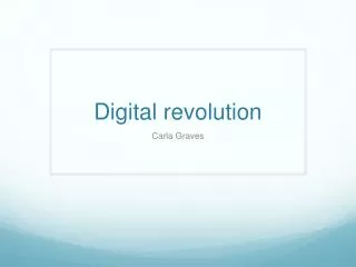 digital revolution