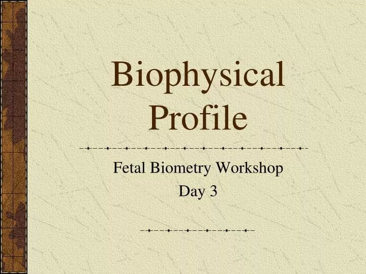 biophysical profile