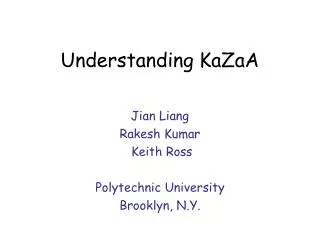 Understanding KaZaA