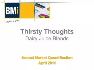 Thirsty Thoughts Dairy Juice Blends