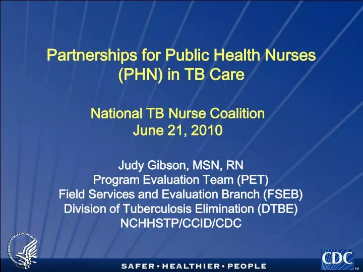 partnerships for public health nurses phn in tb care