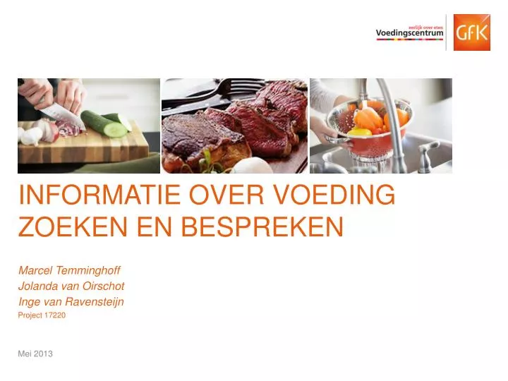 informatie over voeding zoeken en bespreken