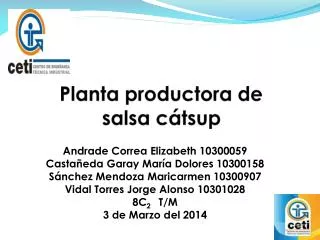 planta productora de salsa c tsup