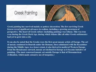 Dark Age Greek Painting • 1200-800 BC