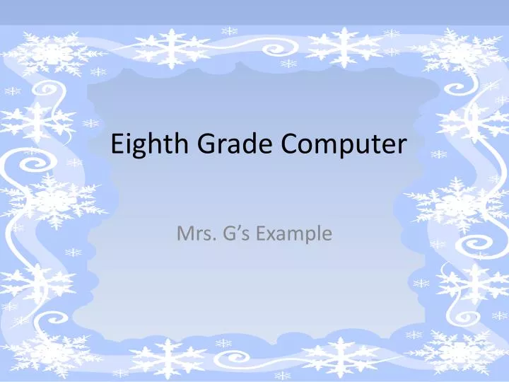 eighth grade computer