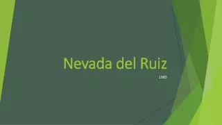 Nevada del Ruiz